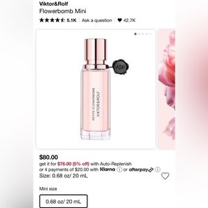 Viktor&Rolf Flowerbomb 20ml Perfume